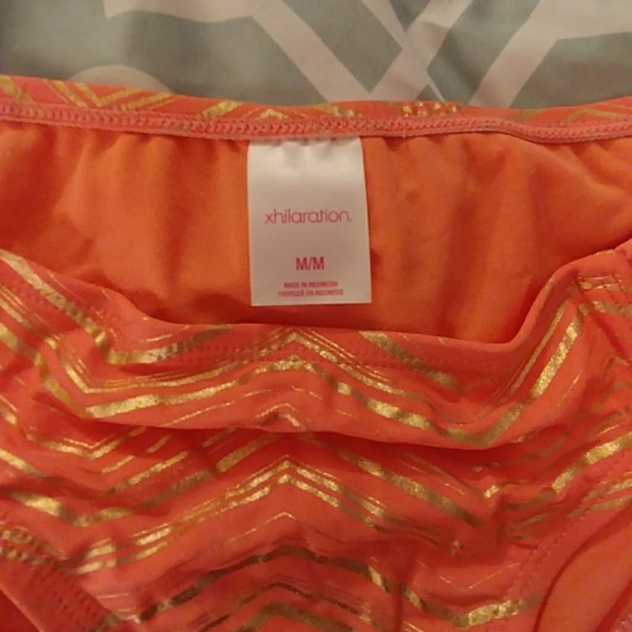 Xhilaration bikini set- peach coral and gold - Picture 5 of 6